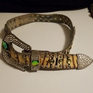 WB Atlas Style Cowgirl / Rodeo Belt Animal Print